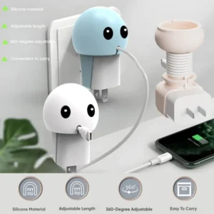 Portable Data Cable Winder Cartoon Multi-function Data Cable Buckle Belt Silicone Binding Belt Desktop Cable Storage Buckle